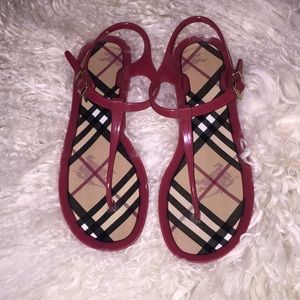 Burberry jelly sandals